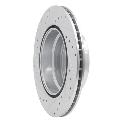 R1 Concepts R1 08-13 BMW 135I Rear Right Drilled & Slotted Silver Brake Rotor