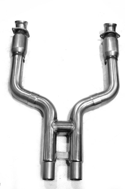 Kooks Headers Kooks 11-14 Ford Shelby GT500 5.4L / 5.8L 4V 3in x 2 3/4in OEM GREEN Cat SS H-Pipe Kooks HDR Req