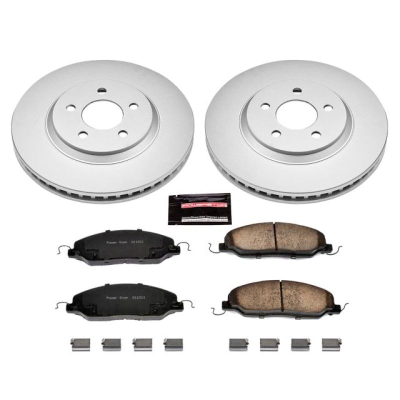 PowerStop Power Stop 05-10 Ford Mustang Front Z17 Evolution Geomet Coated Brake Kit
