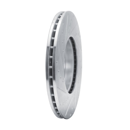 R1 Concepts R1 16-24 Mini Cooper (Excl Clubman) Front Left Drilled & Slotted Silver Brake Rotor