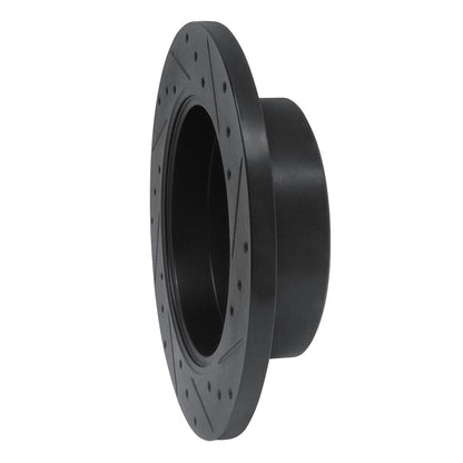 R1 Concepts R1 06-18 Dodge Sprinter 2500 Rear Left Drilled & Slotted Black Brake Rotor