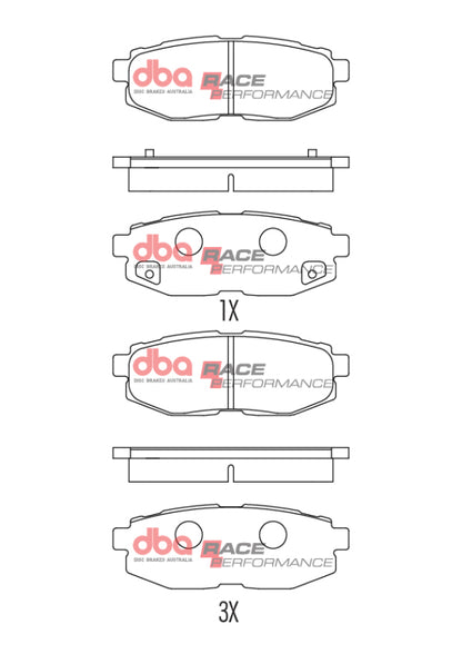 DBA 2012+ Subaru BRZ / 2012+ Toyota 86/GR 86 Rear RP Performance Brake Pads