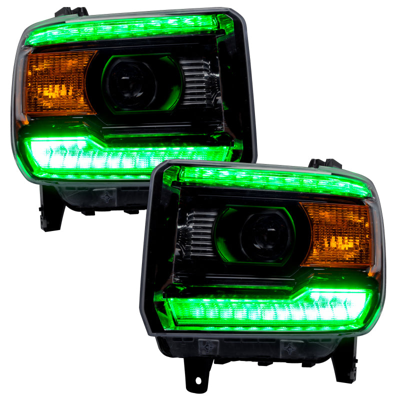 ORACLE Lighting Oracle 14-15 GMC Sierra Headlight DRL Upgrade Kit - ColorSHIFT w/ Simple Controller