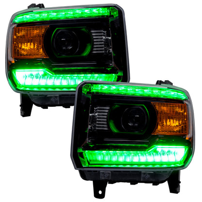 ORACLE Lighting Oracle 14-15 GMC Sierra Headlight DRL Upgrade Kit - ColorSHIFT w/ Simple Controller