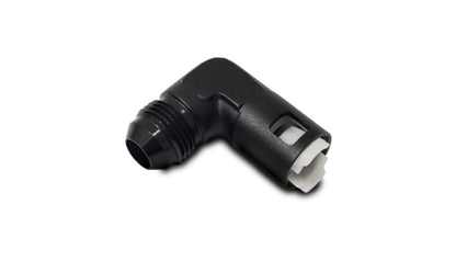 Vibrant 90 Degree Aluminum AN to Female Quick Connect -8AN - 0.375in Hose Size
