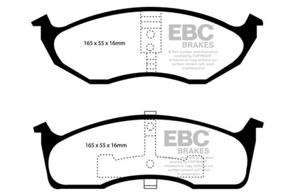EBC 99-04 Chrysler 300M 3.5 Greenstuff Front Brake Pads