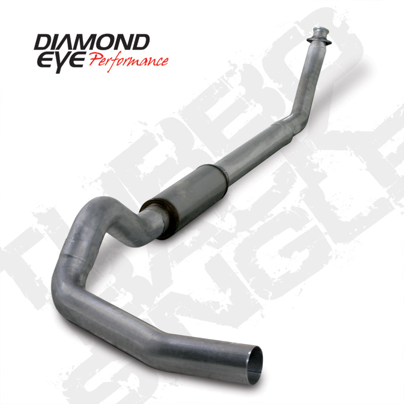 Diamond Eye Performance Diamond Eye KIT 5in Turbo Back SGL SS: 94-02 DODGE CUMMINS 5.9L