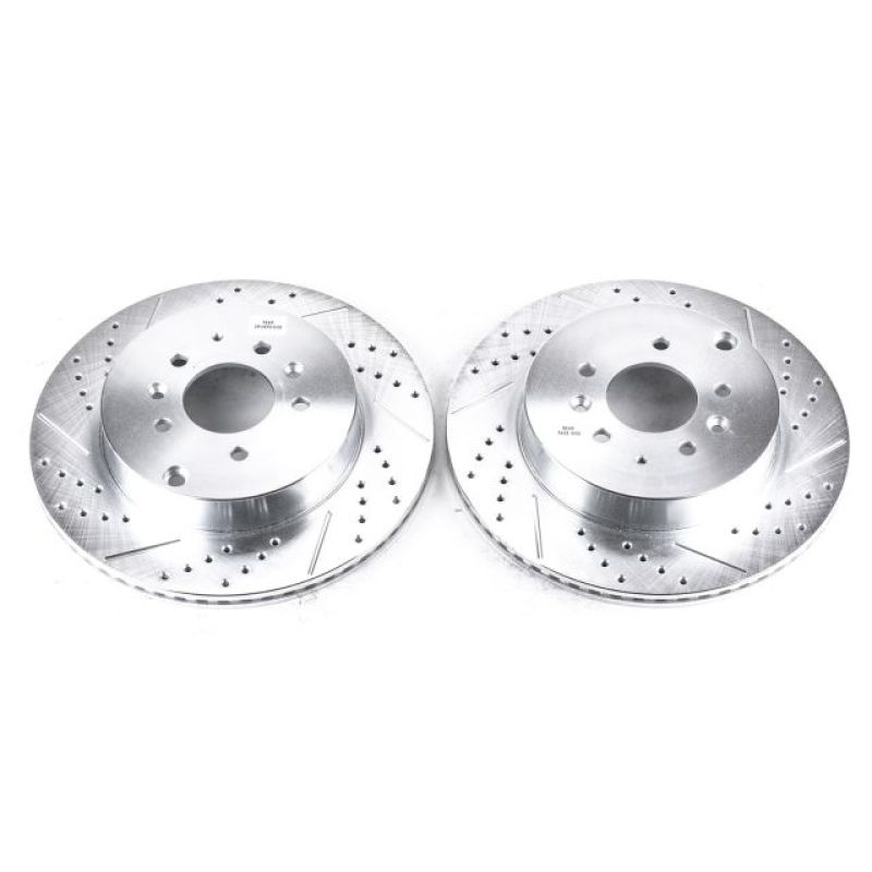 PowerStop Power Stop 07-15 Mazda CX-9 Rear Evolution Drilled & Slotted Rotors - Pair
