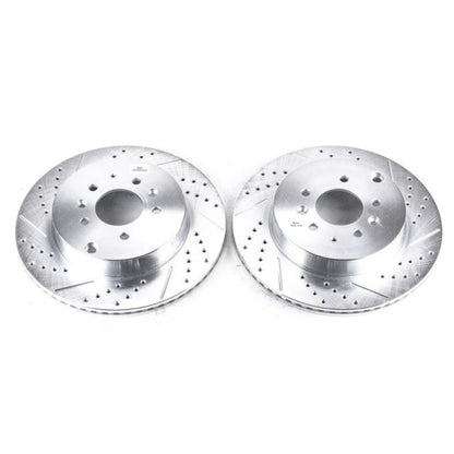 PowerStop Power Stop 07-15 Mazda CX-9 Rear Evolution Drilled & Slotted Rotors - Pair