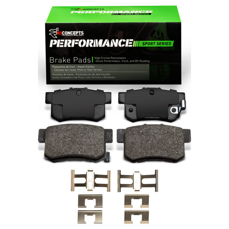 R1 Concepts R1 00-13 Honda S2000 Rear Performance Sport Pads & Hardware Kit