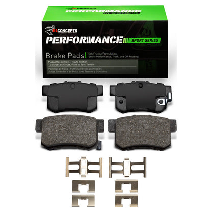 R1 Concepts R1 00-13 Honda S2000 Rear Performance Sport Pads & Hardware Kit