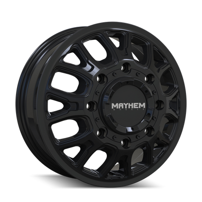 Mayhem 8107D Cogent Dually 17x6.5 / 8x210 BP / 125mm Offset / 154.2mm Hub Gloss Black Wheel