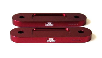 BLOX Racing BLOX Honda S2000 Racing Front 12mm Thin Spacer Bump Steer Kit - Red (Lowered 1in and more)