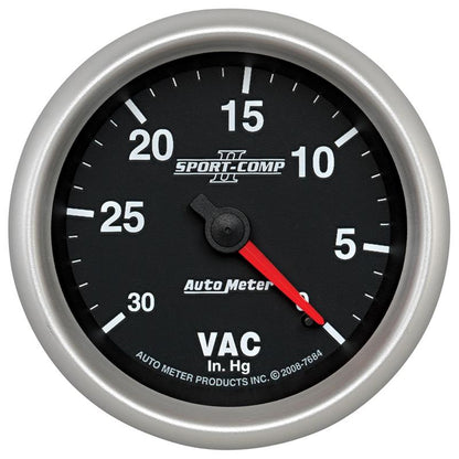 AutoMeter Gauge Vacuum 2-5/8in. 30Inhg Mechanical Sport-Comp II