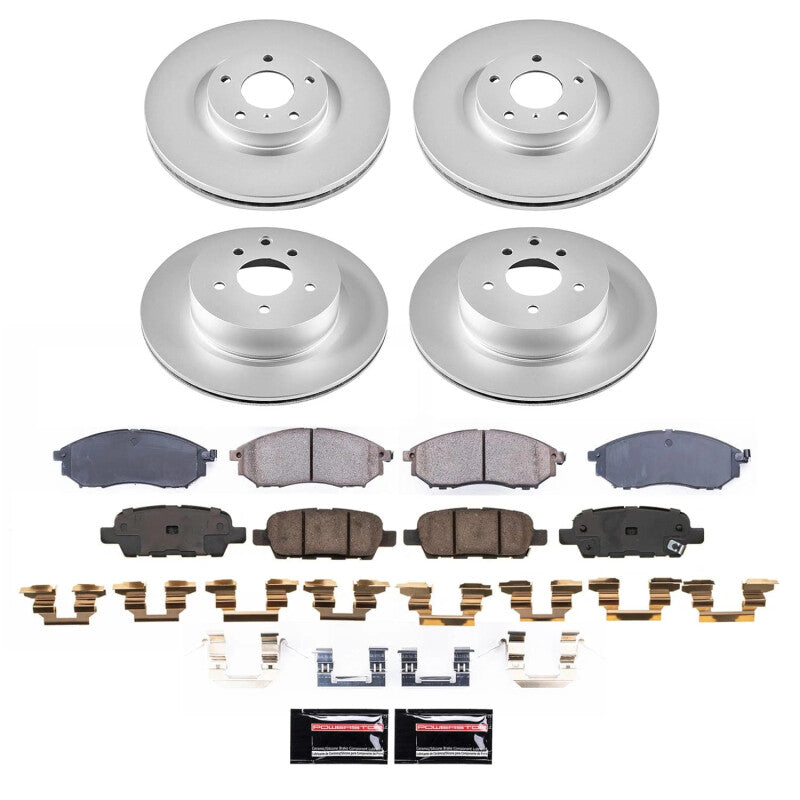 PowerStop Power Stop 20-22 Cadillac CT4 Front Z17 Coated Brake Kit
