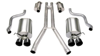 CORSA Performance Corsa 2004-2008 Cadillac XLR 4.6L 25in Cat-Back Dual Rear w Twin 35in Black Pro-Series Tips