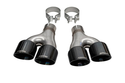 CORSA Performance Corsa 2011-2021 Jeep Grand Cherokee Twin 2.5in Inlet / 4in Outlet Black PVD Pro-Series Tip Kit