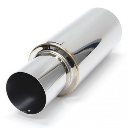 BLOX Racing 76.2mm N1 Straight Tip Muffler Universal
