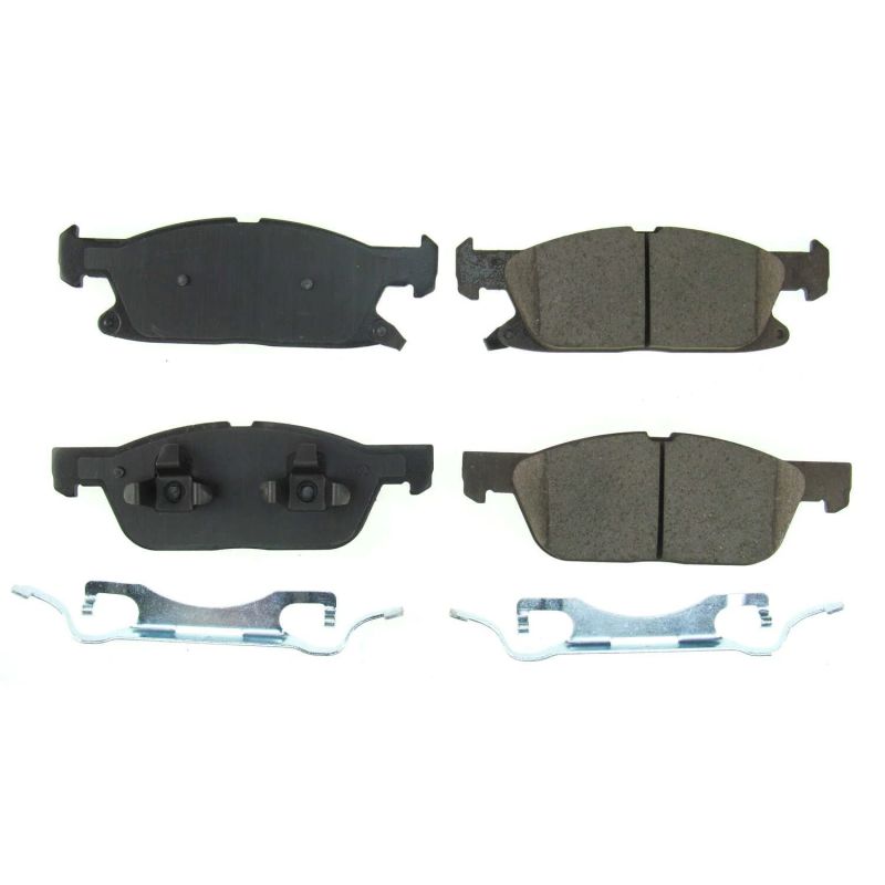 PowerStop Power Stop 2019 Ford Edge Front Z17 Evolution Ceramic Brake Pads w/Hardware