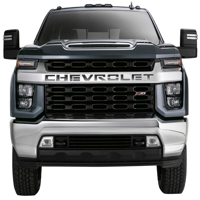 Putco 19-20 Chevy Silverado LD - Grille Letters - Black Platinum Chevrolet Letters