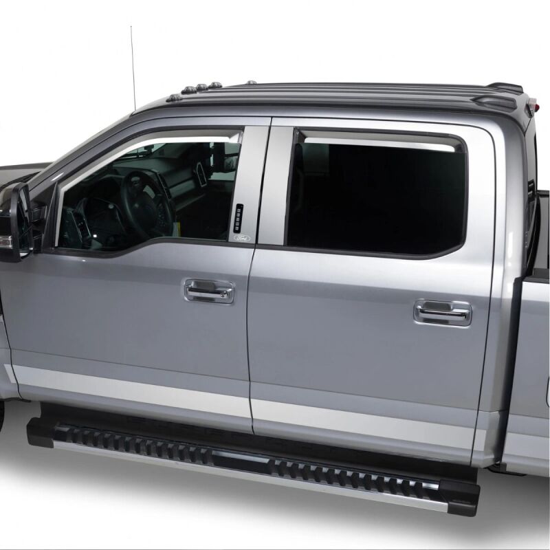 Putco 17-20 Ford SuperDuty SuperCrew - 8ft Bed Stainless Steel Rocker Panels