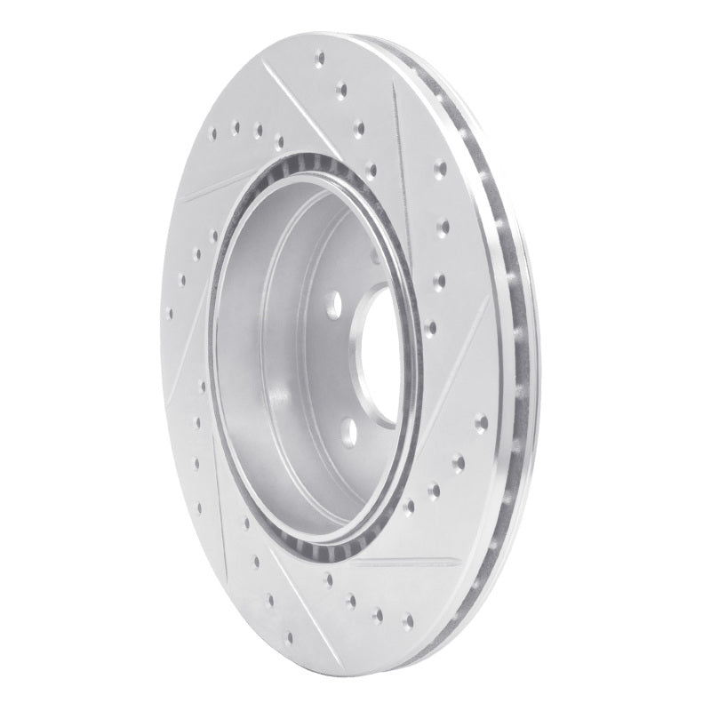 R1 Concepts R1 93-02 Mercedes-Benz SL500 Rear Left Drilled & Slotted Silver Brake Rotor