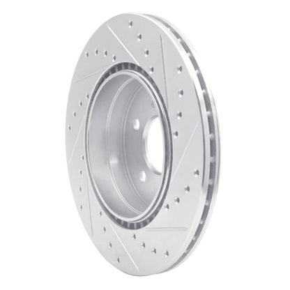 R1 Concepts R1 93-02 Mercedes-Benz SL500 Rear Left Drilled & Slotted Silver Brake Rotor