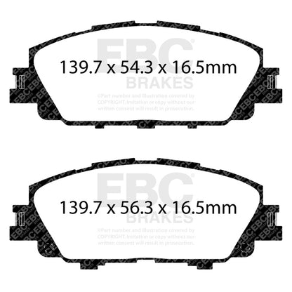 EBC 2019+ Toyota Corolla Hatchback Yellowstuff Front Brake Pads
