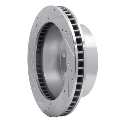 R1 Concepts R1 00-02 Dodge Ram 3500 Front Right Drilled & Slotted Silver Brake Rotor