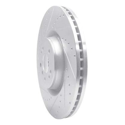 R1 Concepts R1 07-09 Mercedes-Benz GL320 Front Left Drilled & Slotted Silver Brake Rotor