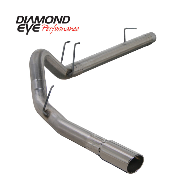 Diamond Eye Performance Diamond Eye KIT 4in DPF-BACK SGL SS 08-09 6 4L F250/F350 PCKGD BX46X14X14OD EL-PL 44inX13 5inX13 5in