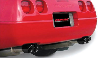CORSA Performance Corsa 1992-1995 Chevrolet Corvette C4 5.7L V8 LT1 Sport Cat-Back Exhaust w/ Twin 3.5in Black Tips