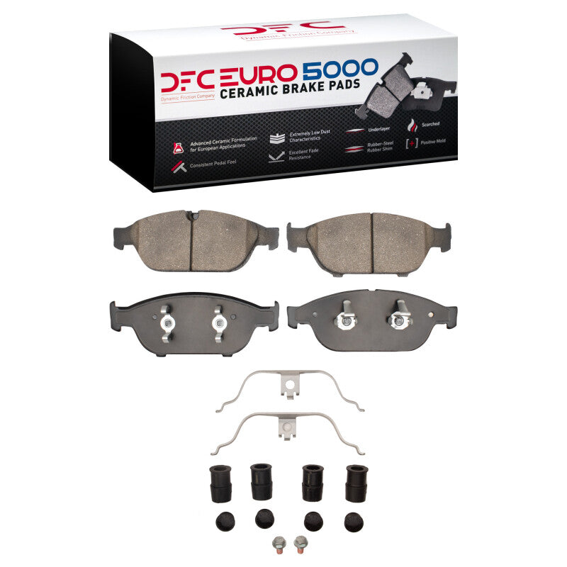 DFC 12-18 Audi A8 Front Euro 5000 Ceramic Brake Pads and Hardware Kit