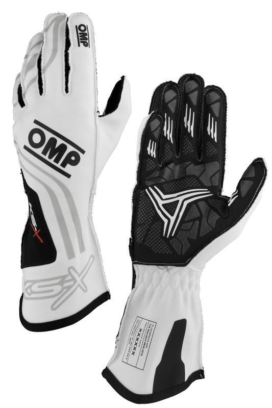 OMP KS-X GLOVES FIA 8877-2022 WHITE SIZE 005 (KIDS)