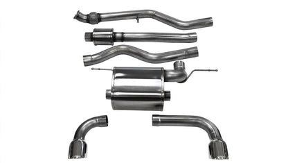 CORSA Performance Corsa 12-14 BMW 335i Sedan AWD F30 3in Polished Touring Dual Rear Single 3.5in Tip Cat-Back