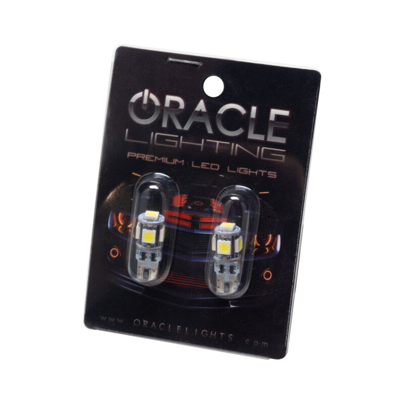 ORACLE Lighting Oracle T10 5 LED 3 Chip SMD Bulbs (Pair) - Cool White