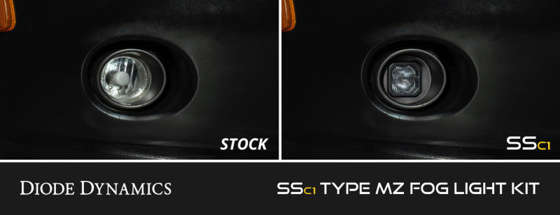 Diode Dynamics SSC1 Type MZ LED Fog Light Kit Yellow SAE Fog