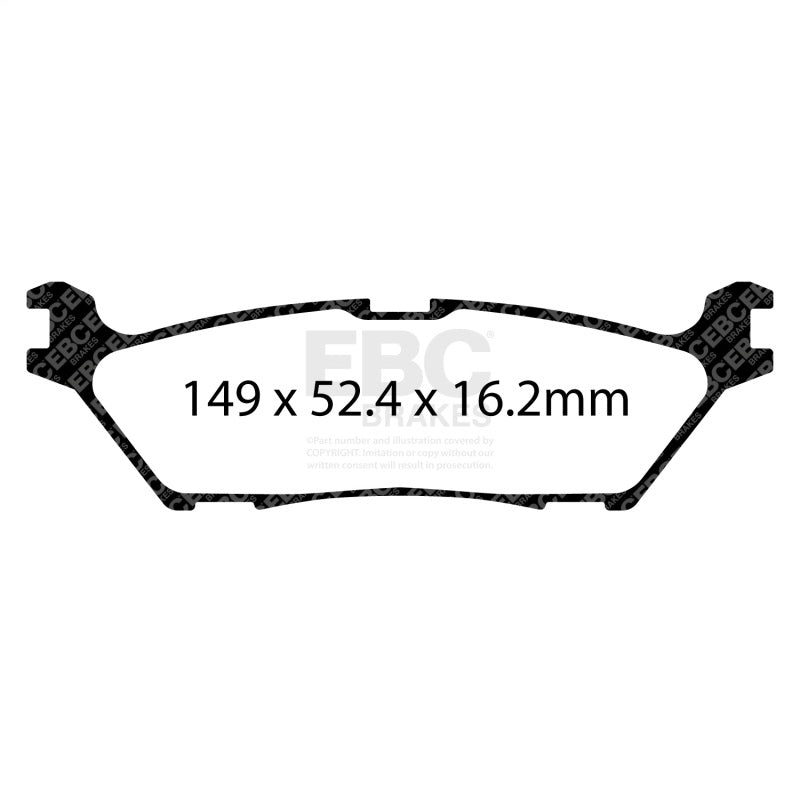 EBC 2021+ Ford F-150 2WD/4WD 2.7TT/3.5TT Greenstuff Rear Brake Pads