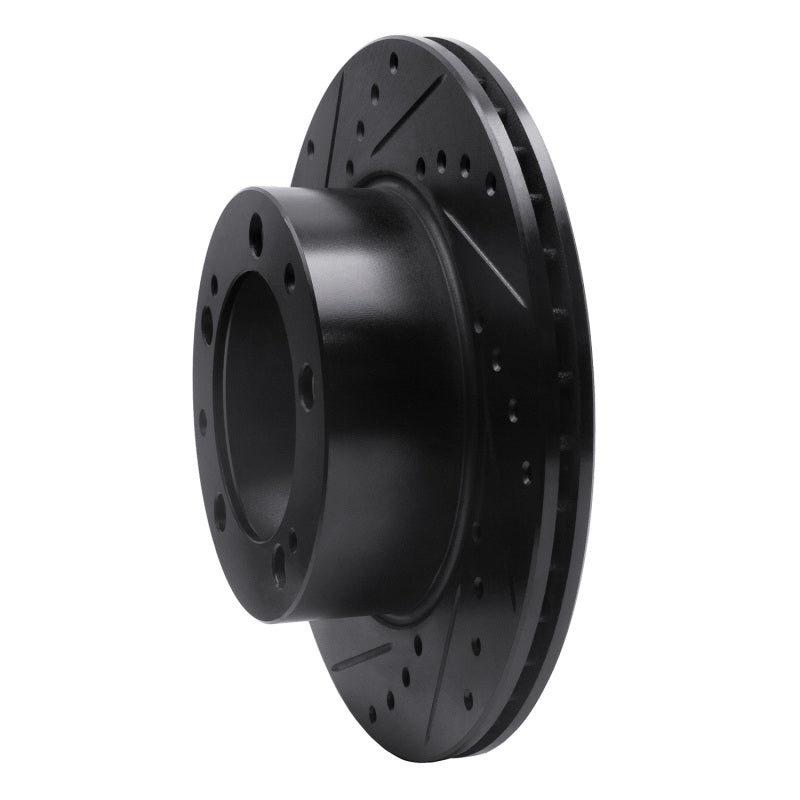 R1 Concepts R1 87-89 Porsche 944 Except Turbo Front Left Drilled & Slotted Black Brake Rotor