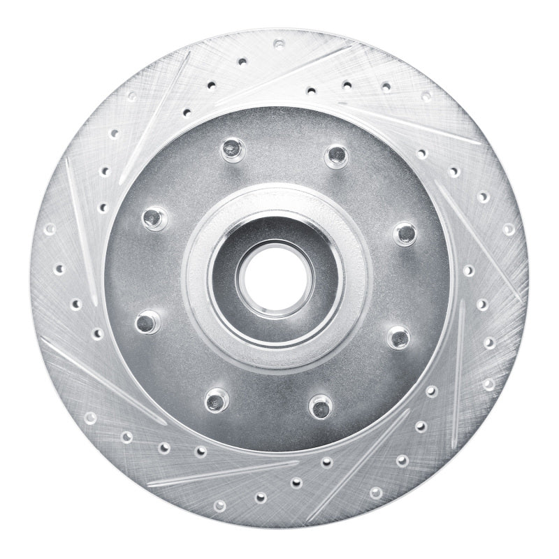 R1 Concepts R1 73-77 Dodge B300 Van (71-74) / B300 (75-80) Front Left Drilled & Slotted Silver Brake Rotor