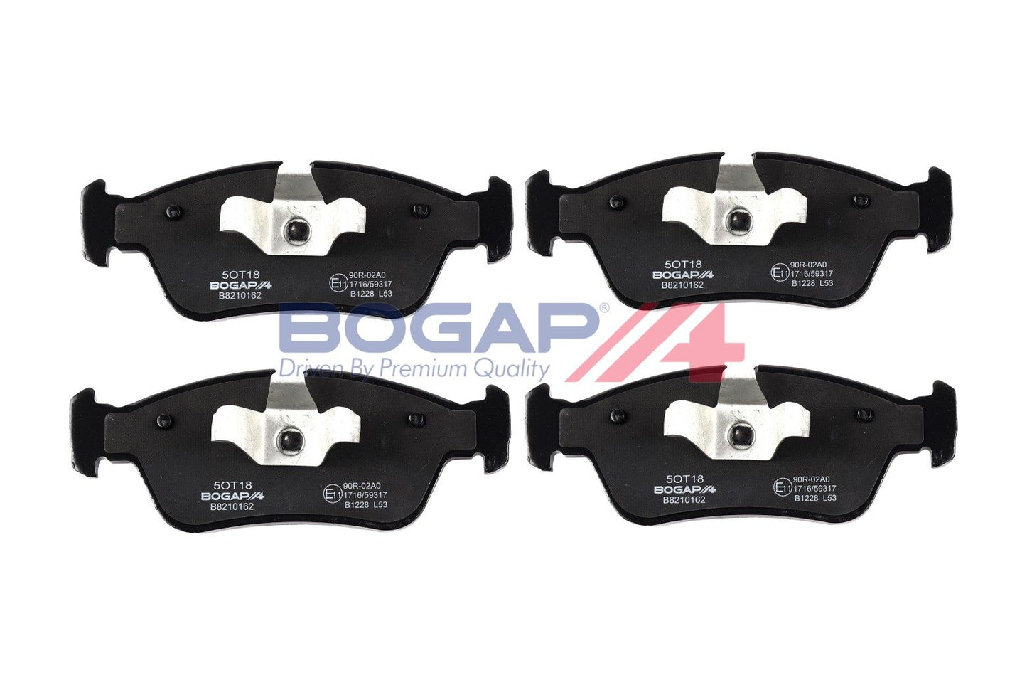 BOGAP B8210106 Brake Pad Set, Disc Brake | ML Performance Car Parts