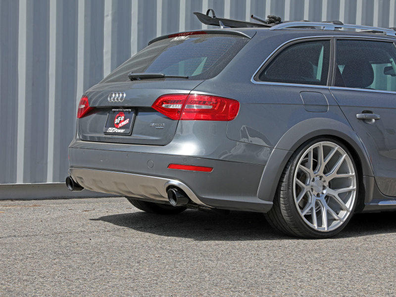 aFe MACH Force-Xp 13-16 Audi Allroad L4 SS Axle-Back Exhaust w/ Black Tips