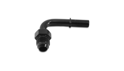 Vibrant 90 Degree Aluminum AN to Male Quick Connect Fitting -6AN - 0.3125in Hose Size