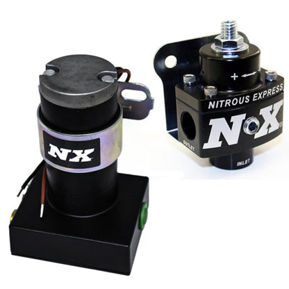 Nitrous Express Black Style Fuel Pump and Non Bypass Regulator Combo