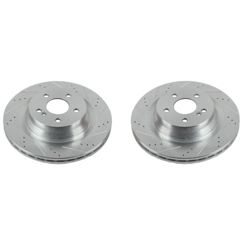 PowerStop Power Stop 12-18 Mercedes-Benz CLS550 Rear Evolution Drilled & Slotted Rotors - Pair