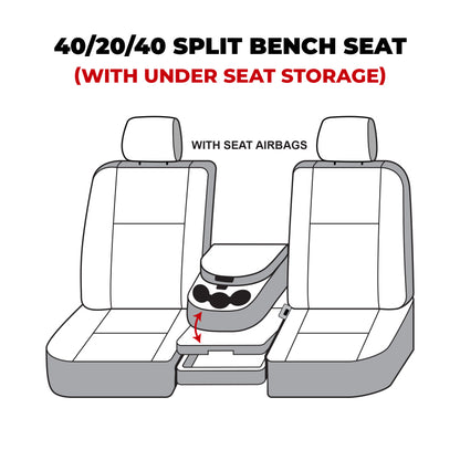 Covercraft 13-16 Dodge Ram Carhartt Super Dux SeatSaver Custom Front Row Seat Covers - Black