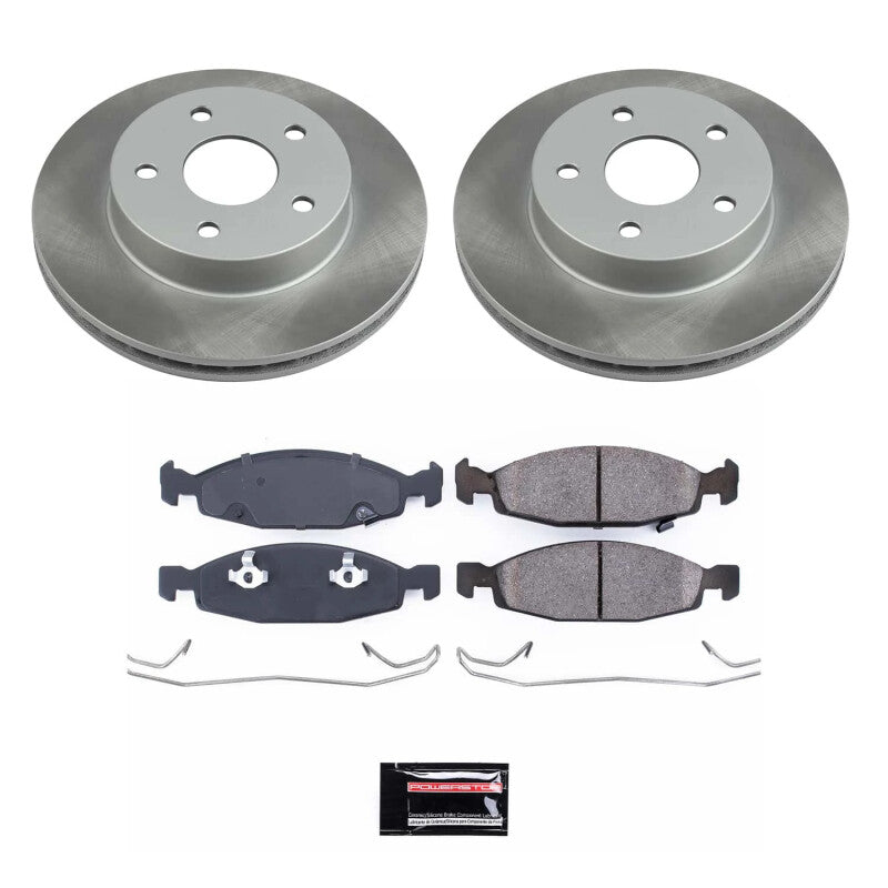 PowerStop Power Stop 99-02 Jeep Grand Cherokee Front Semi-Coated Rotor Kit