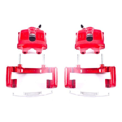 PowerStop Power Stop 01-05 BMW 320i Front Red Calipers w/Brackets - Pair