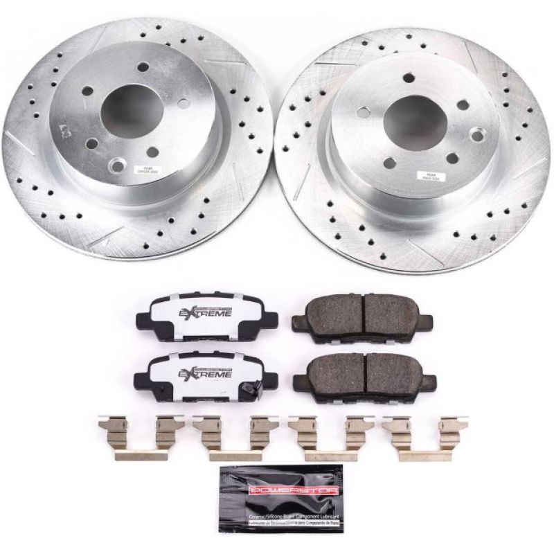 PowerStop Power Stop 18-19 Nissan 370Z Rear Z26 Street Warrior Brake Kit