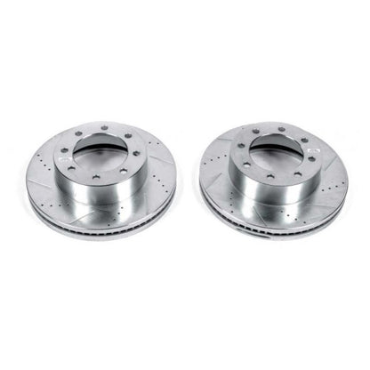 PowerStop Power Stop 13-16 Ford F-450 Super Duty Front Drilled & Slotted Rotor - Pair